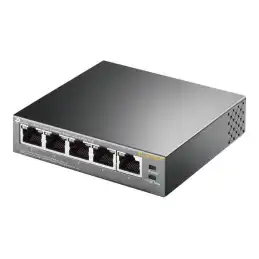 TP-LINK - 5-Port Gigabit Desktop Switch with 4-Port PoE, 5 Gigabit RJ45 ports including 4 PoE ports, 56W... (TL-SG1005P)_2
